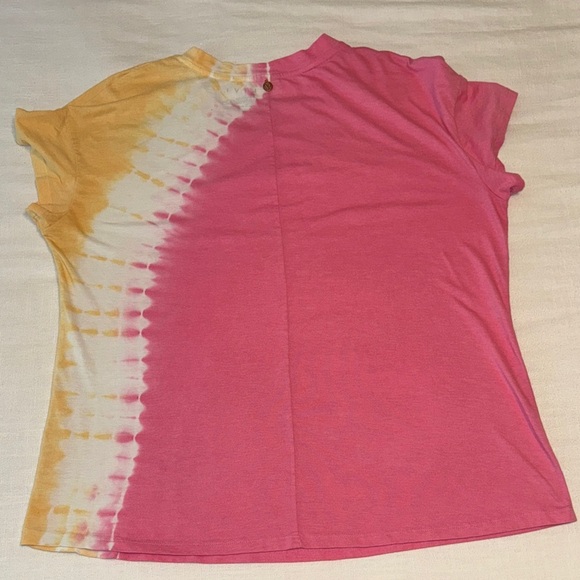 👚 LIVI Tie-Dye Short Sleeve Tee w/ Kangaroo Pocket – Size 18/20 - Picture 6 of 7